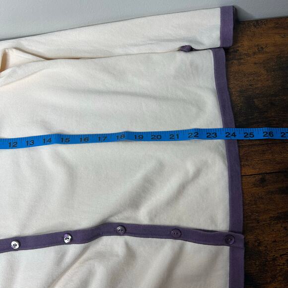 Pendleton Womens XL Silk Blend Cardigan Minimalist Preppy Old Money Quiet Luxury - Picture 9 of 11